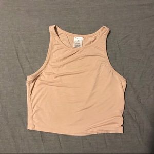 Soft tan crop top